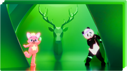 Pinkfong on the icon for the Just Dance Now playlist "Jungle Jingles" (along with Panda)