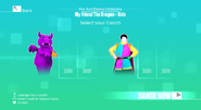 Just Dance 2020 coach selection screen (Wii)