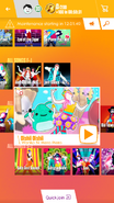 Oishii Oishii on the Just Dance Now menu (2017 update, phone)