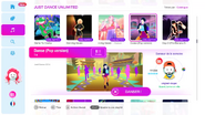 Danse (Pop Version) on the Just Dance 2019 menu