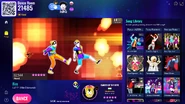 Fire on the Just Dance Now menu (2024 update, computer)
