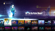 Hit ’Em Up Style (Oops!) in the Just Dance 2016 menu