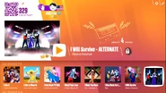 Iwillsurviveosc jdnow menu computer 2017.png (1,010 KB) I Will Survive (On-Stage Mode) on the Just Dance Now menu (2017 update, computer)