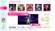 Nine in the Afternoon on the Just Dance 2020 menu