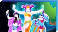 P1 on the icon for the Just Dance Now playlist "One Earth" (along with Aquarius/Let The Sunshine In (P1) and Adeyyo)
