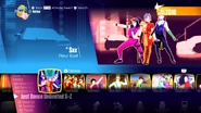 Sax on the Just Dance 2018 menu