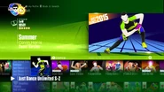 Summer (Fitness Dance) on the Just Dance 2017 menu
