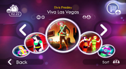 Viva Las Vegas on the Just Dance 2 menu