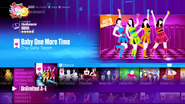 Baby One More Time on the Just Dance 2017 menu