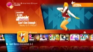 Can’t Get Enough on the Just Dance 2018 menu
