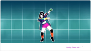 Just Dance 2019 loading screen (Extreme Version, 8th-Gen)