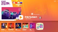 Fit But You Know It on the Just Dance Now menu (2017 update, computer)