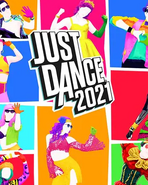 P1 on Just Dance 2021's game cover on the Ubisoft website