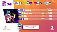 Just Dance Now scoring screen (2017 update)
