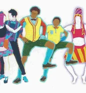 The album coach, as seen in The Art of Just Dance (10th Anniversary Edition)