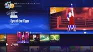 Eye of the Tiger no menu do Just Dance 2017