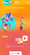 Just Dance Now coach selection screen (2017 update, phone)