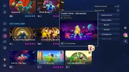 Cosmic Party on the Just Dance 2023 Edition menu