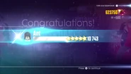 Just Dance 2016 scoring screen