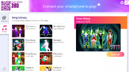 Time Warp on the Just Dance Now menu (2020 update, computer)