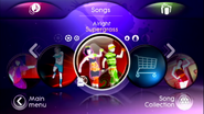 Alright on the Just Dance 3 menu (Wii)