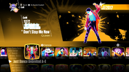 Don’t Stop Me Now on the Just Dance 2018 menu