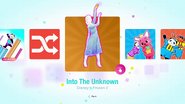 Into the Unknown on the Just Dance 2020 menu (Kids Mode)