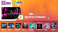 Rock n’ Roll (Will Take You to the Mountain) on the Just Dance Now menu (2017 update, computer)