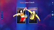 Just Dance 2024 Edition coach selection screen