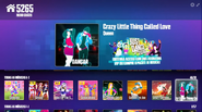 Crazy Little Thing Called Love on the Just Dance Now menu (outdated, computer)