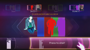 Just Dance 4 coach selection screen (Xbox 360)