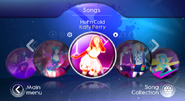 Hot N Cold no menu do Just Dance: Greatest Hits (Wii)