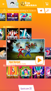 Kool Kontact on the Just Dance Now menu (2017 update, phone)