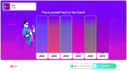 Just Dance 2020 coach selection screen (Classic, 8th-gen, Camera)