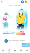 Just Dance Now coach selection screen (2020 update, phone)