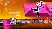 Don’t Stop Me Now (Panda Version) on the Just Dance 2018 menu