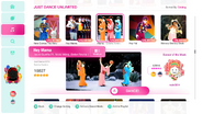 Hey Mama (Geisha Version) on the Just Dance 2020 menu