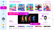 Oops!... I Did It Again on the Just Dance 2019 menu