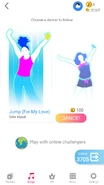 Just Dance Now coach selection screen (2020 update, phone)