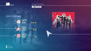 Just Dance 2016 routine selection screen (7th-gen)