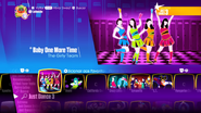 Baby One More Time in the Just Dance 2018 menu