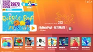 Bubble Pop! (Bubble Gum Version) on the Just Dance Now menu (2017 update, computer)