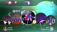 The Master Blaster on the Just Dance 3 menu (Wii/PS3)