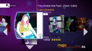 Youmakemefeeldlc jd4 menu wiiu.png (1.08 MB) You Make Me Feel... on the Just Dance 4 menu (Wii U, DLC)