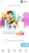 Just Dance Now coach selection screen (phone)