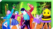 The coach on the icon for the Just Dance Now playlist "Dancing for Gaia" (along with Dahlia, The Showman, Honey, and Polly)