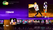 Gibberish on the Just Dance 2017 menu