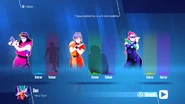 Just Dance 2018 coach selection screen (camera)