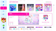 China (DJ Version) on the Just Dance 2022 menu, prior to being unlocked