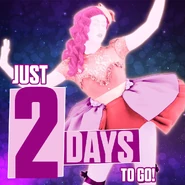 Just2DaysToGo.jpeg (109 KB) The coach on the 2 days left countdown for Just Dance 2016